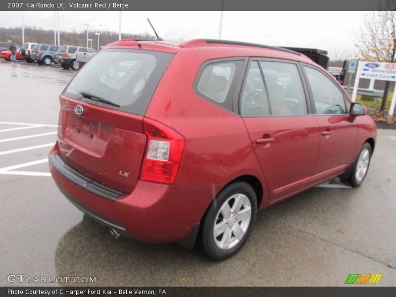 Volcanic Red / Beige 2007 Kia Rondo LX