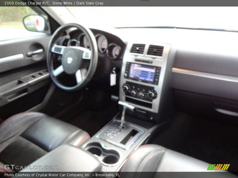 Stone White / Dark Slate Gray 2009 Dodge Charger R/T