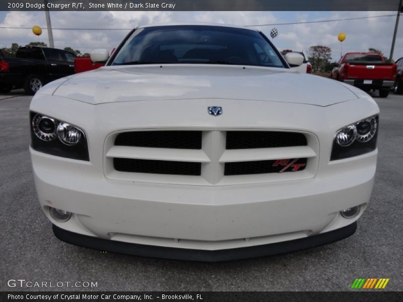 Stone White / Dark Slate Gray 2009 Dodge Charger R/T