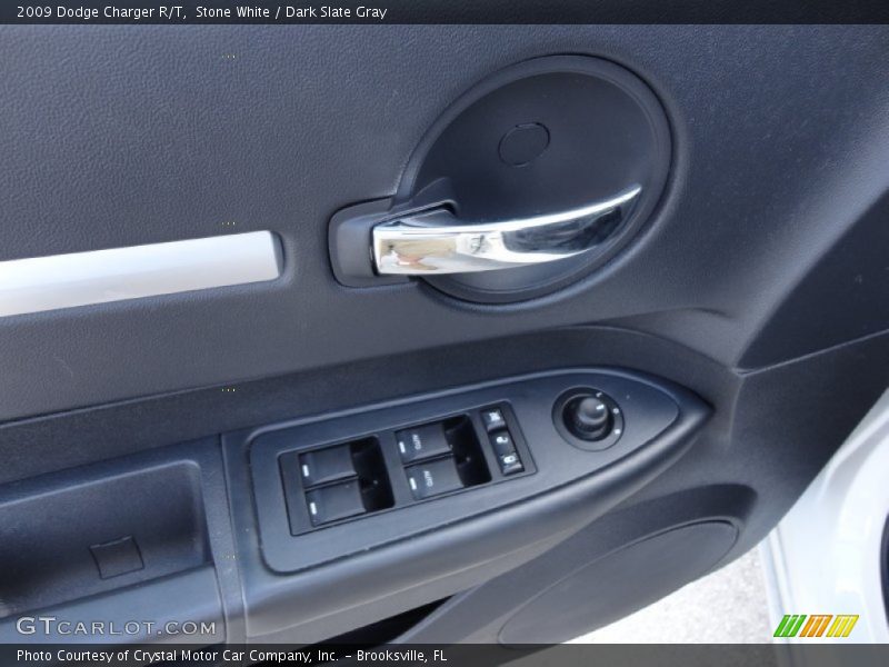 Stone White / Dark Slate Gray 2009 Dodge Charger R/T