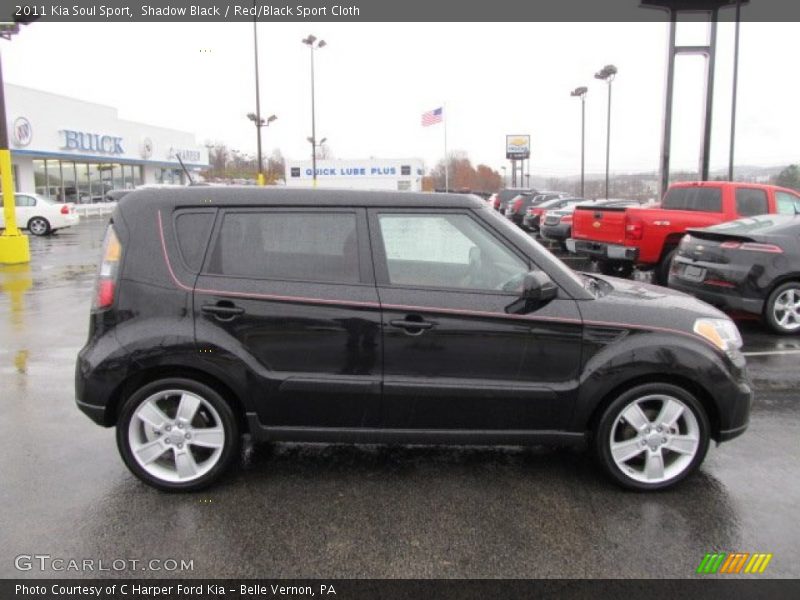 Shadow Black / Red/Black Sport Cloth 2011 Kia Soul Sport