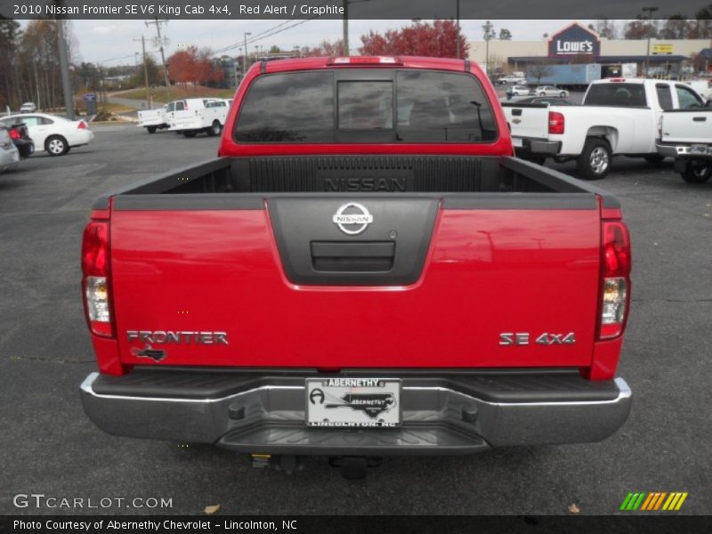 Red Alert / Graphite 2010 Nissan Frontier SE V6 King Cab 4x4