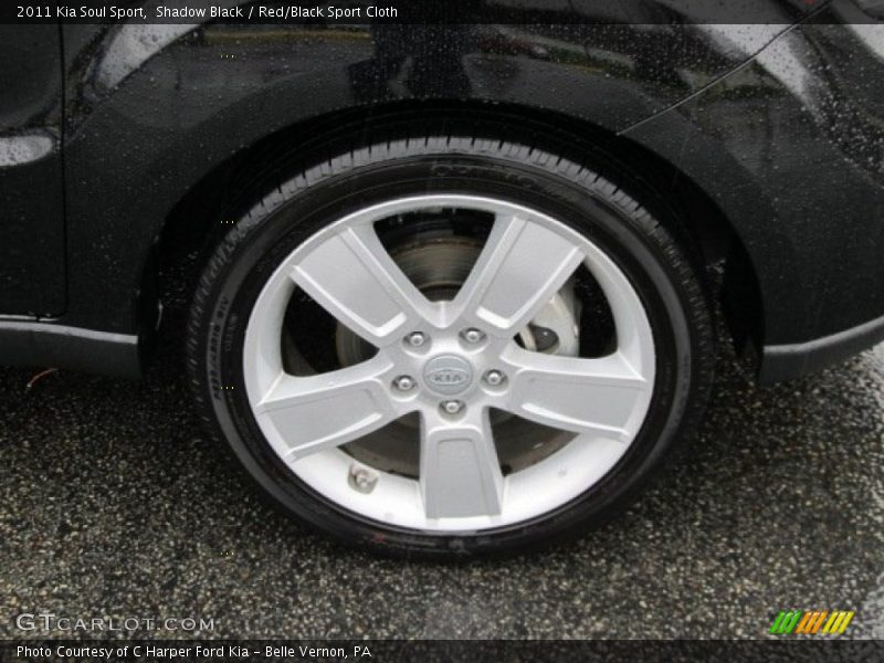 Shadow Black / Red/Black Sport Cloth 2011 Kia Soul Sport