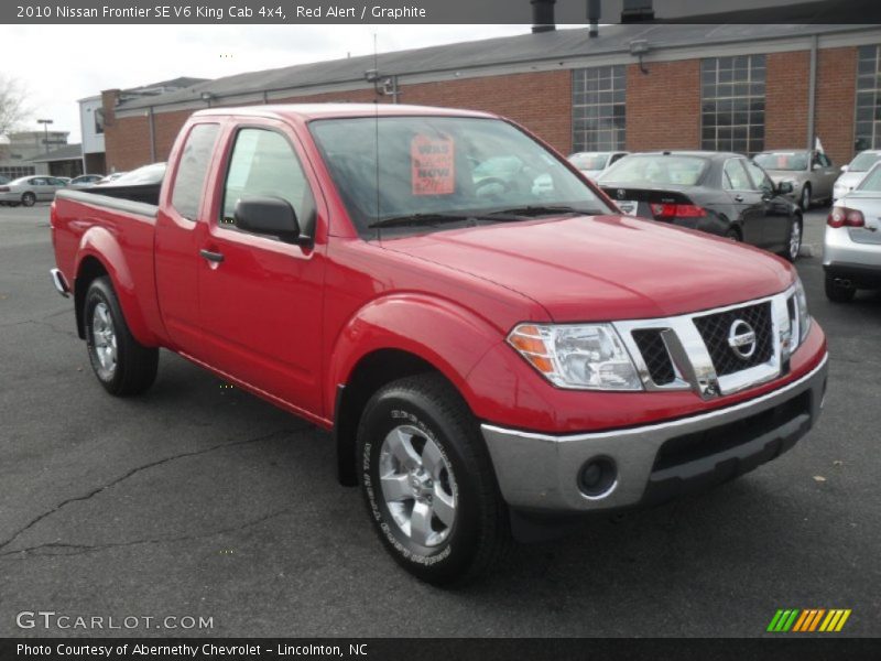 Red Alert / Graphite 2010 Nissan Frontier SE V6 King Cab 4x4