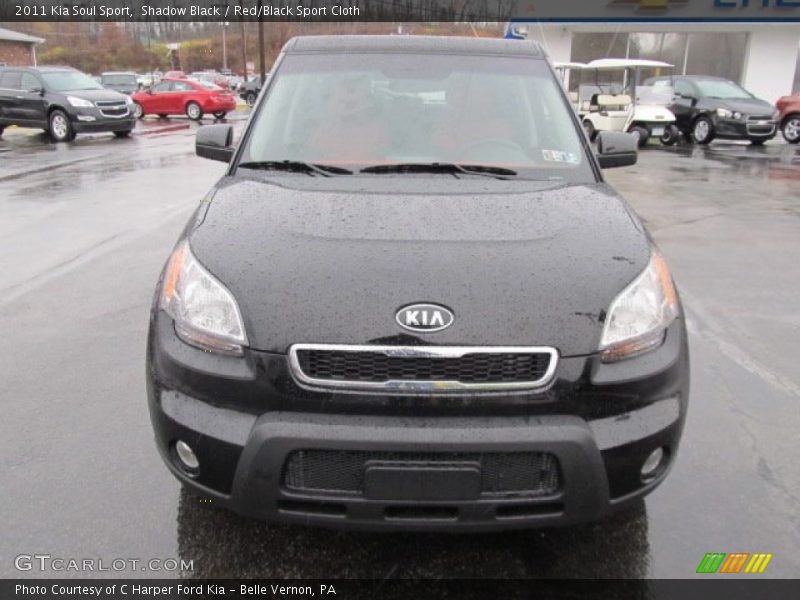 Shadow Black / Red/Black Sport Cloth 2011 Kia Soul Sport