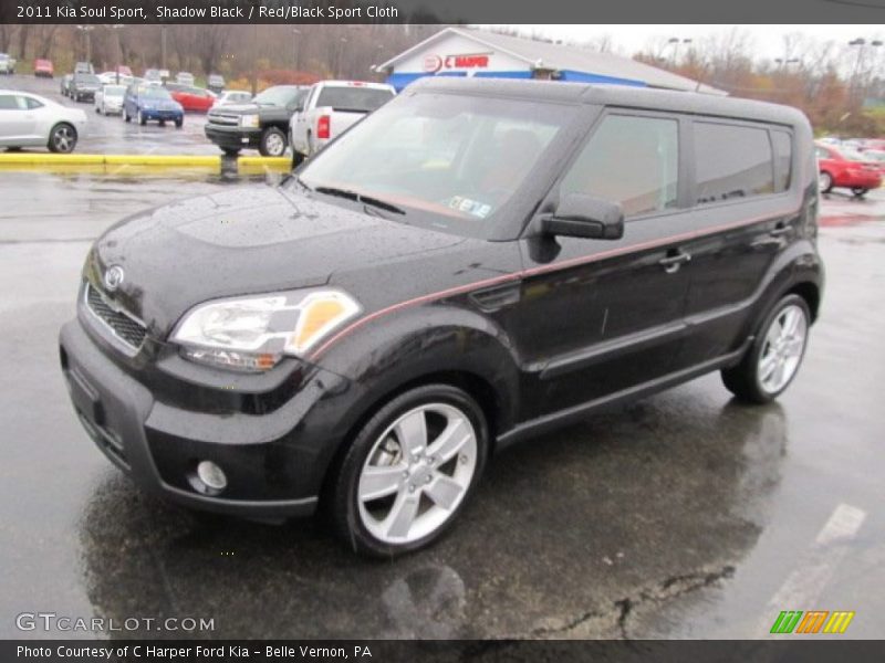 Shadow Black / Red/Black Sport Cloth 2011 Kia Soul Sport