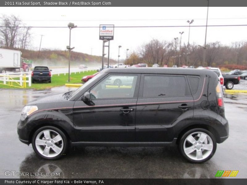 Shadow Black / Red/Black Sport Cloth 2011 Kia Soul Sport