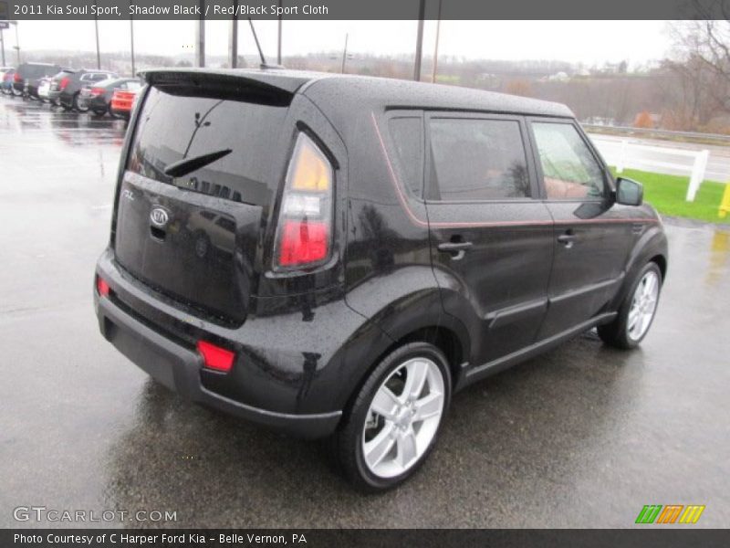 Shadow Black / Red/Black Sport Cloth 2011 Kia Soul Sport