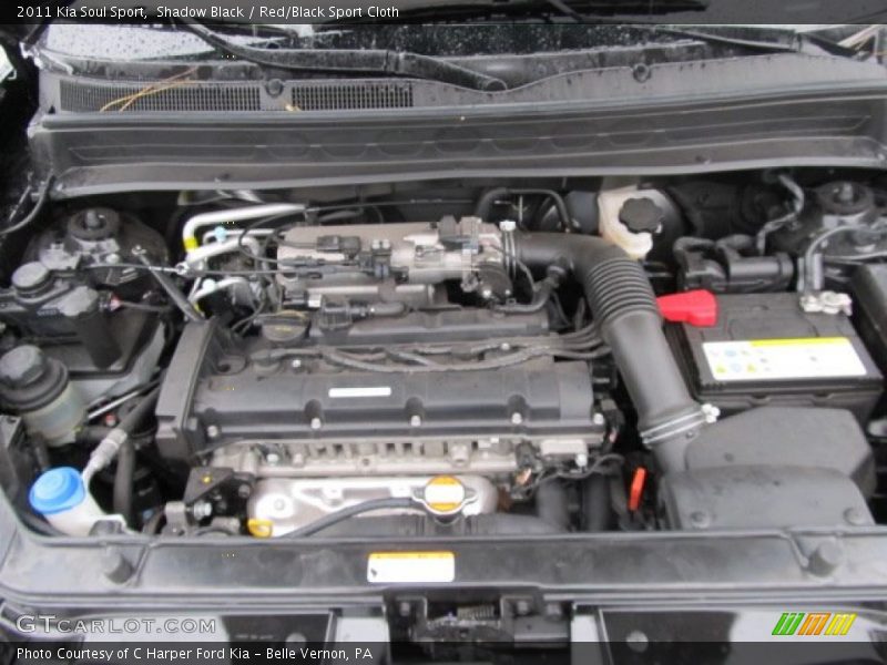 Shadow Black / Red/Black Sport Cloth 2011 Kia Soul Sport