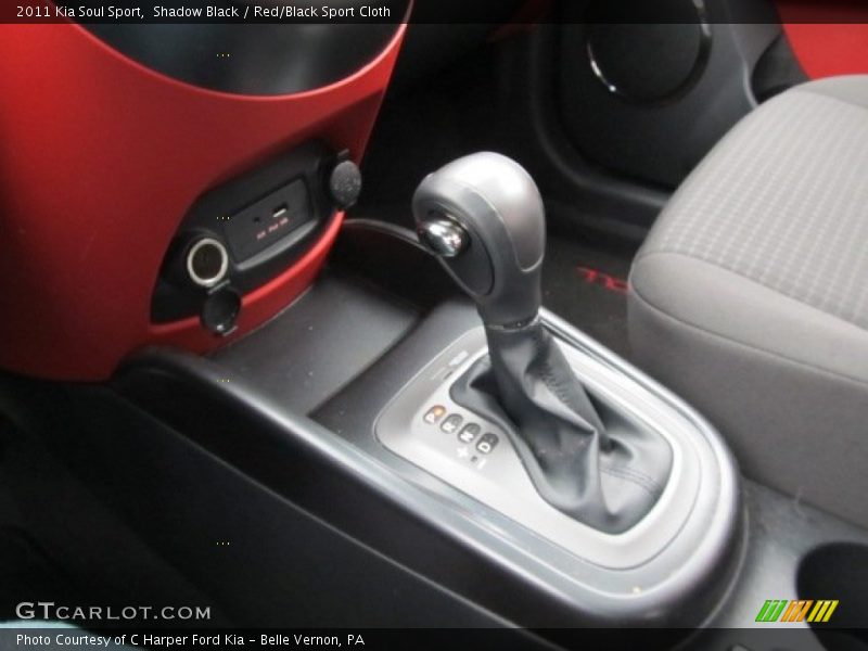 Shadow Black / Red/Black Sport Cloth 2011 Kia Soul Sport