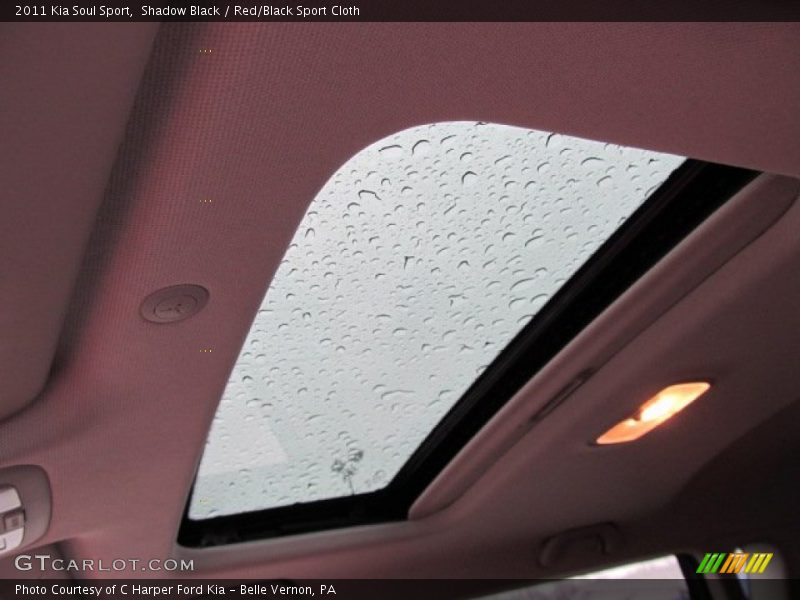 Shadow Black / Red/Black Sport Cloth 2011 Kia Soul Sport