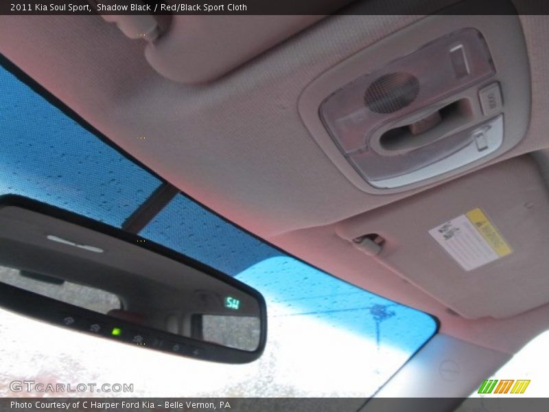 Shadow Black / Red/Black Sport Cloth 2011 Kia Soul Sport