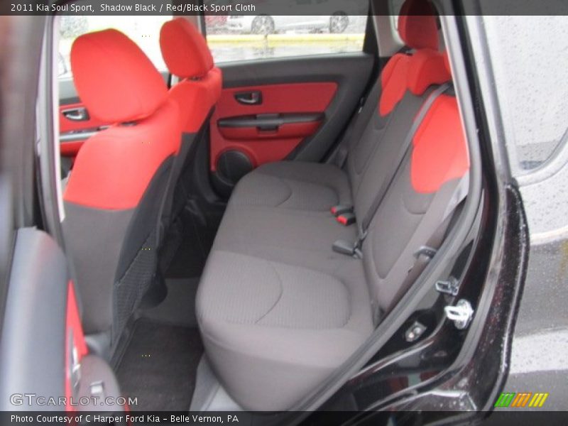 Shadow Black / Red/Black Sport Cloth 2011 Kia Soul Sport
