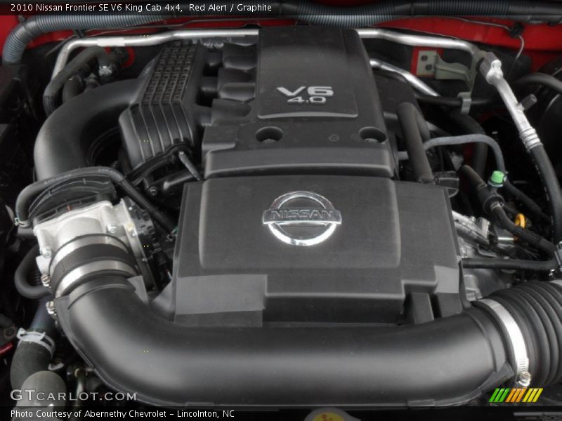 Red Alert / Graphite 2010 Nissan Frontier SE V6 King Cab 4x4