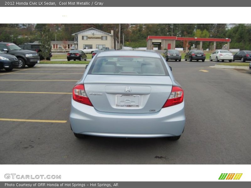 Cool Mist Metallic / Gray 2012 Honda Civic LX Sedan