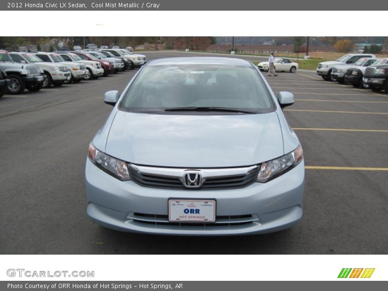 Cool Mist Metallic / Gray 2012 Honda Civic LX Sedan