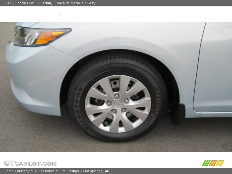 Cool Mist Metallic / Gray 2012 Honda Civic LX Sedan