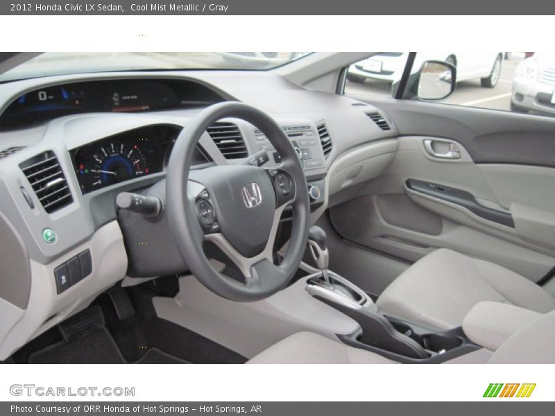 Cool Mist Metallic / Gray 2012 Honda Civic LX Sedan