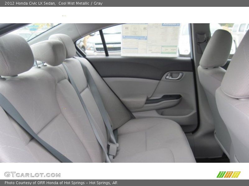 Cool Mist Metallic / Gray 2012 Honda Civic LX Sedan