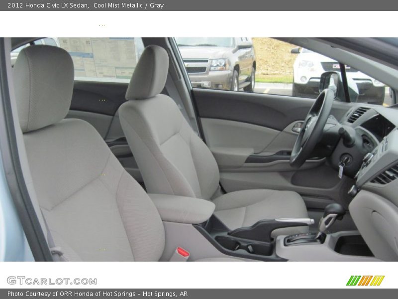 Cool Mist Metallic / Gray 2012 Honda Civic LX Sedan