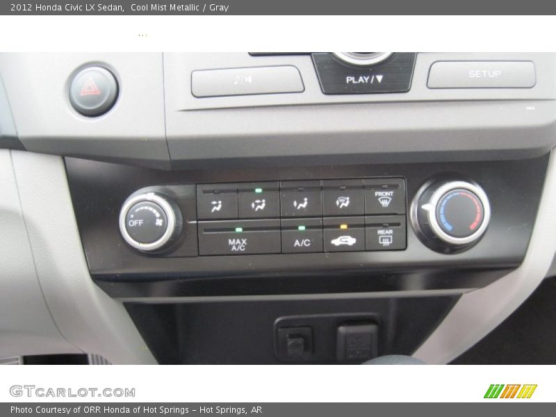 Cool Mist Metallic / Gray 2012 Honda Civic LX Sedan