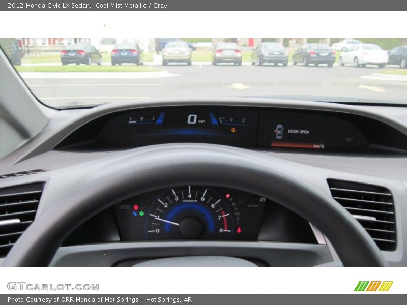 Cool Mist Metallic / Gray 2012 Honda Civic LX Sedan