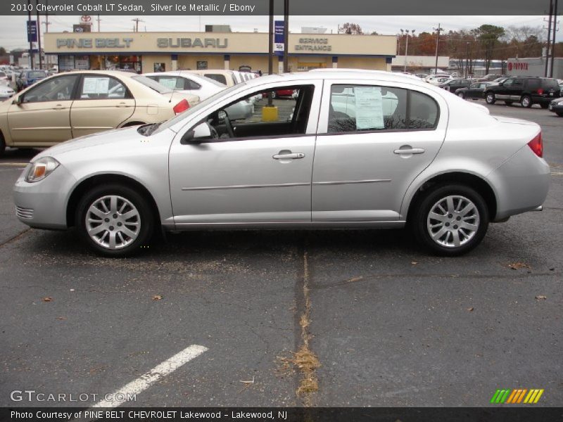 Silver Ice Metallic / Ebony 2010 Chevrolet Cobalt LT Sedan