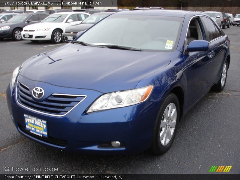 Blue Ribbon Metallic / Ash 2007 Toyota Camry XLE V6