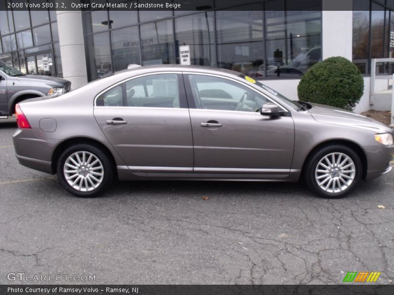 Oyster Gray Metallic / Sandstone Beige 2008 Volvo S80 3.2