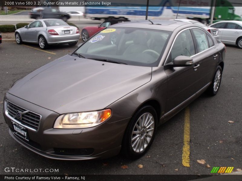 Oyster Gray Metallic / Sandstone Beige 2008 Volvo S80 3.2