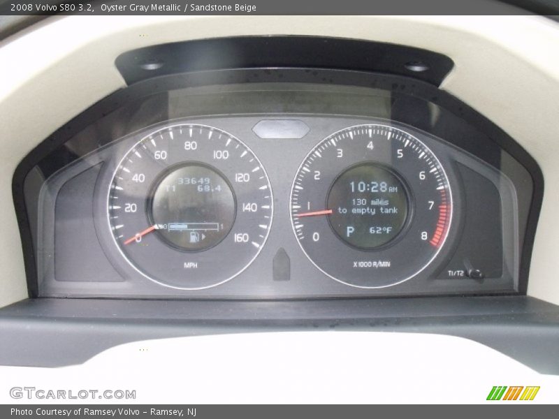 Oyster Gray Metallic / Sandstone Beige 2008 Volvo S80 3.2