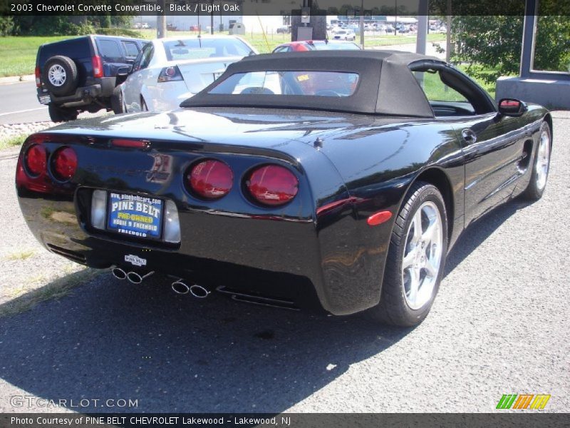 Black / Light Oak 2003 Chevrolet Corvette Convertible