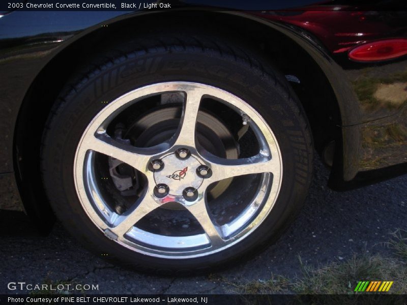 Black / Light Oak 2003 Chevrolet Corvette Convertible