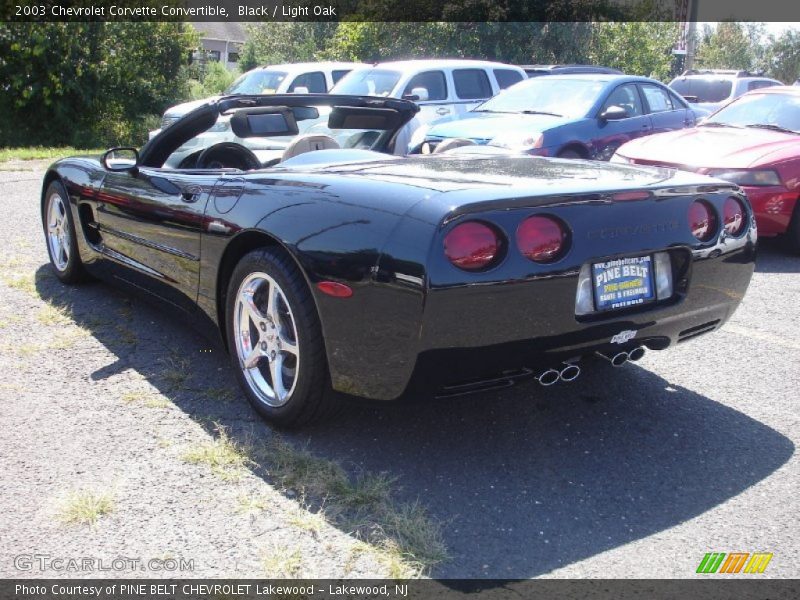 Black / Light Oak 2003 Chevrolet Corvette Convertible