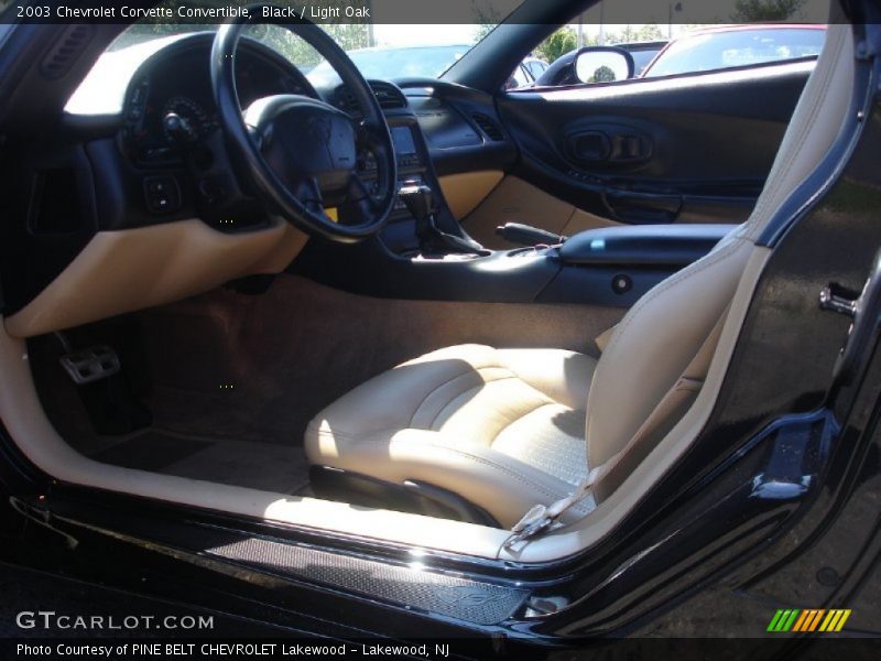 Black / Light Oak 2003 Chevrolet Corvette Convertible