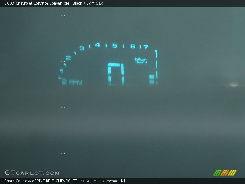 Black / Light Oak 2003 Chevrolet Corvette Convertible