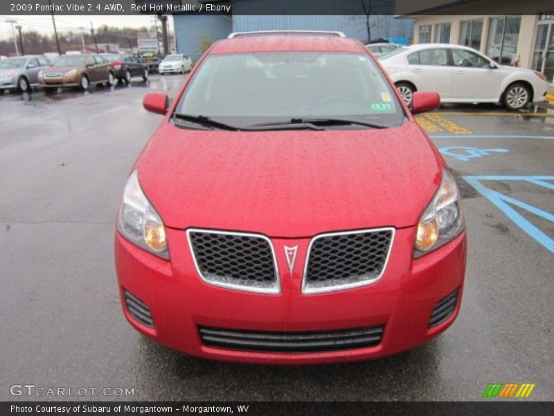 Red Hot Metallic / Ebony 2009 Pontiac Vibe 2.4 AWD