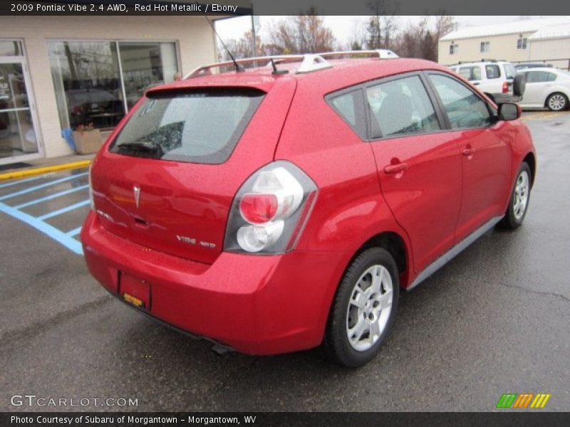 Red Hot Metallic / Ebony 2009 Pontiac Vibe 2.4 AWD