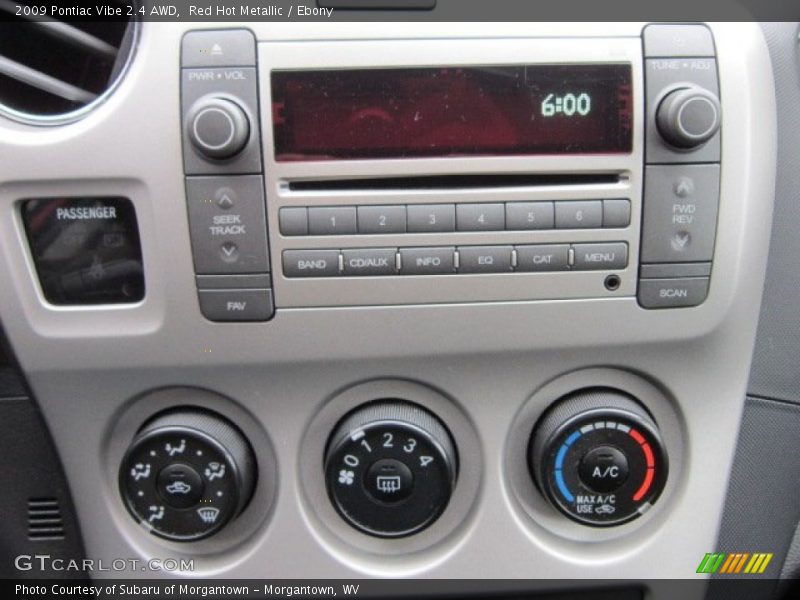 Red Hot Metallic / Ebony 2009 Pontiac Vibe 2.4 AWD