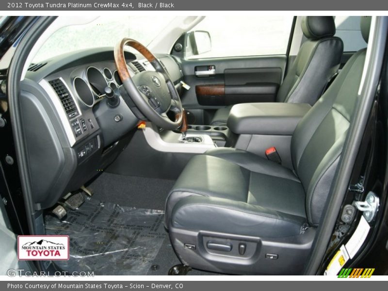 Black / Black 2012 Toyota Tundra Platinum CrewMax 4x4