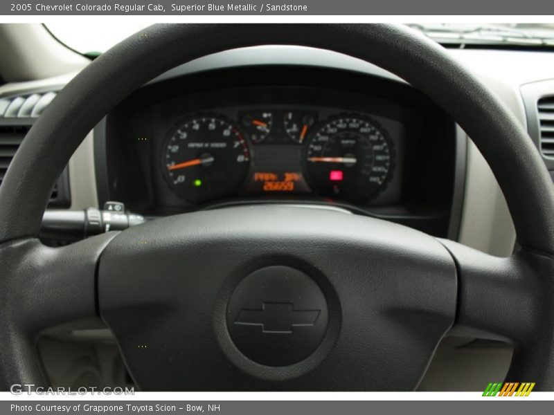 Superior Blue Metallic / Sandstone 2005 Chevrolet Colorado Regular Cab