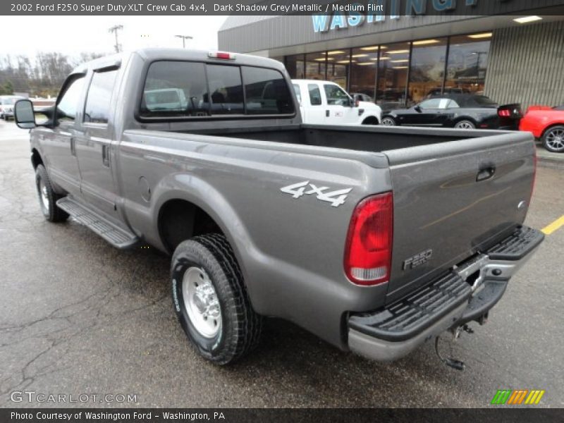 Dark Shadow Grey Metallic / Medium Flint 2002 Ford F250 Super Duty XLT Crew Cab 4x4