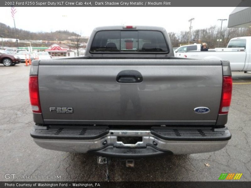 Dark Shadow Grey Metallic / Medium Flint 2002 Ford F250 Super Duty XLT Crew Cab 4x4