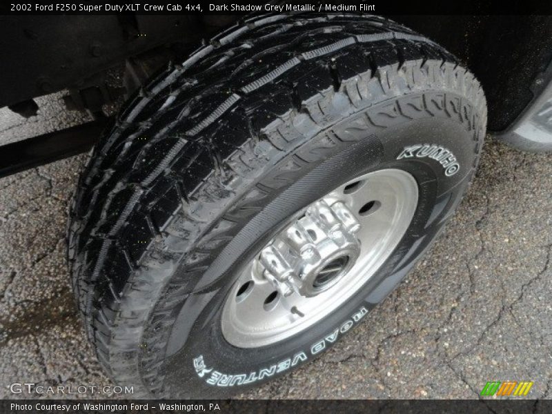 Dark Shadow Grey Metallic / Medium Flint 2002 Ford F250 Super Duty XLT Crew Cab 4x4