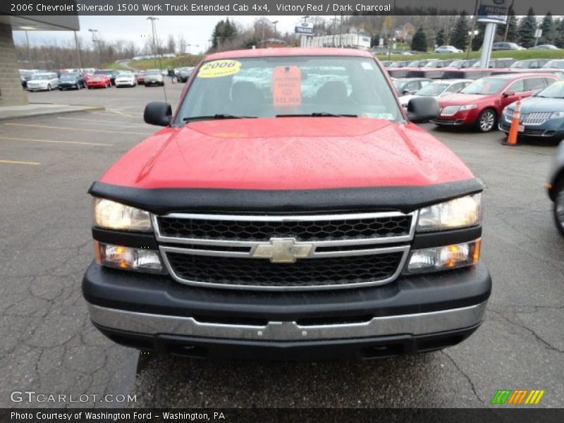 Victory Red / Dark Charcoal 2006 Chevrolet Silverado 1500 Work Truck Extended Cab 4x4