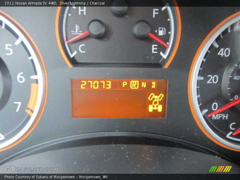 Silver Lightning / Charcoal 2011 Nissan Armada SV 4WD