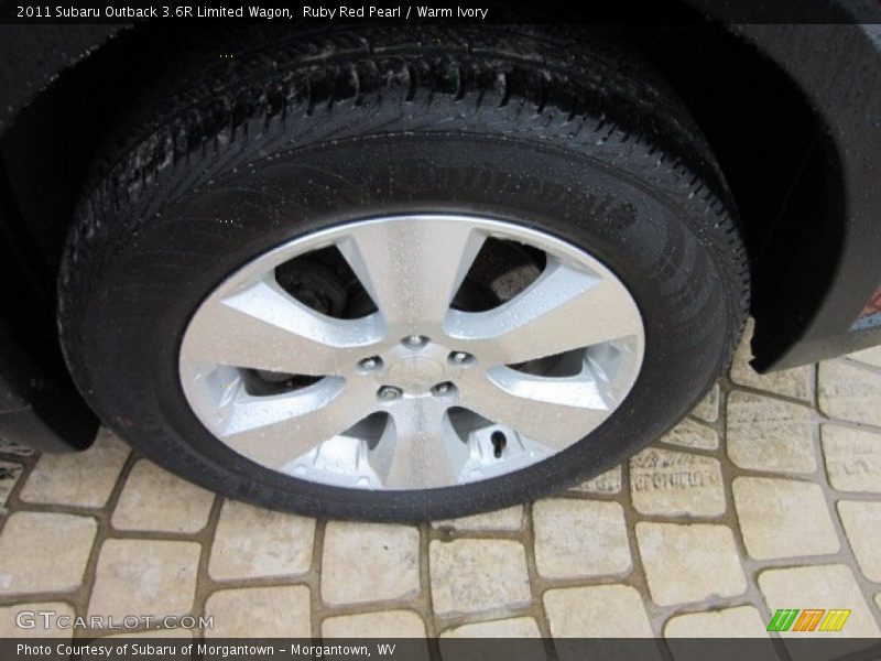 Ruby Red Pearl / Warm Ivory 2011 Subaru Outback 3.6R Limited Wagon