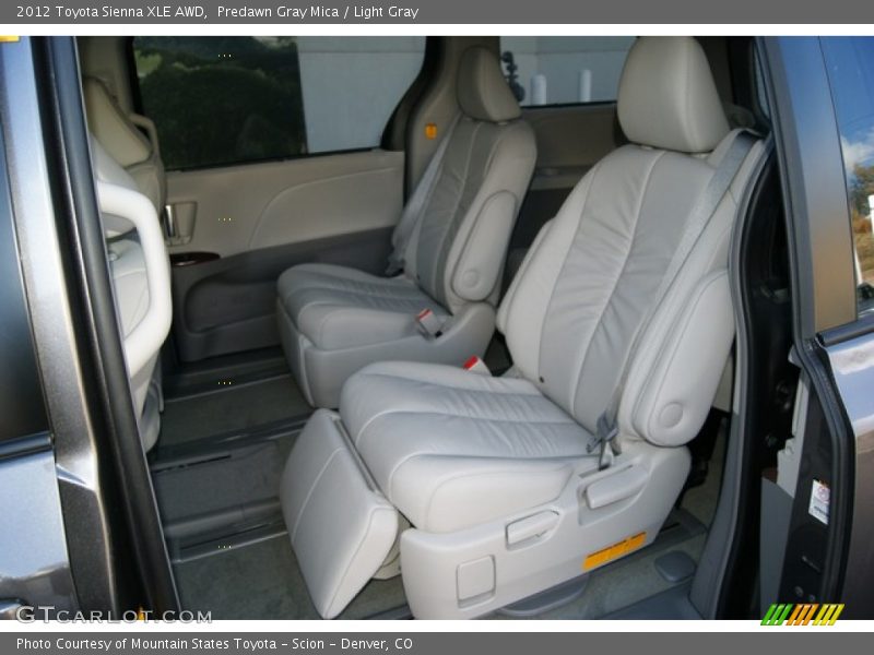  2012 Sienna XLE AWD Light Gray Interior