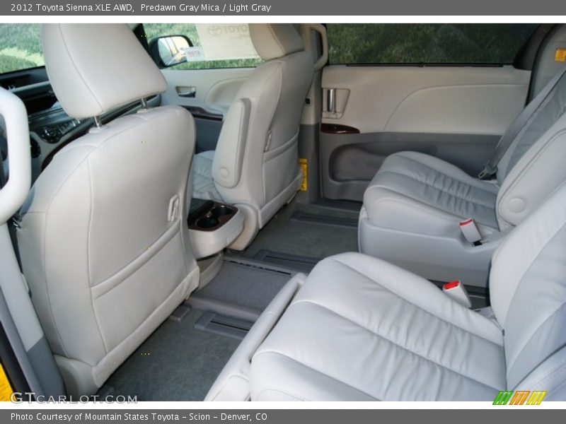  2012 Sienna XLE AWD Light Gray Interior