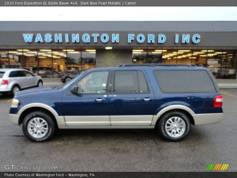 Dark Blue Pearl Metallic / Camel 2010 Ford Expedition EL Eddie Bauer 4x4
